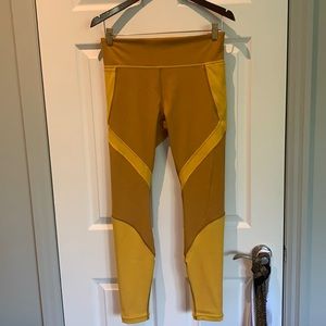 Lululemon yellow running/workout leggings